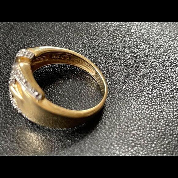 Vintage Diamond 14K Gold Ring Sz. 6 - Picture 6 of 9